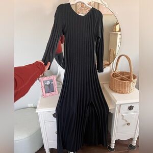 Abercrombie black sweater maxi dress